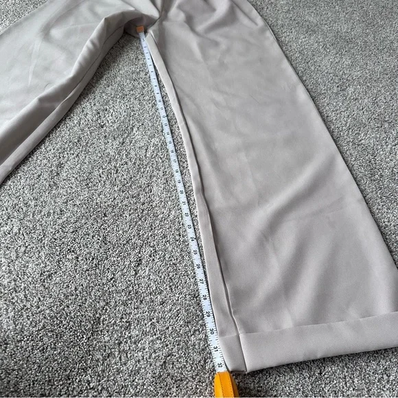 Khaki Wide Leg Trousers Missguided | High Waist | Size 8 Interview Outfit - Picture 4 of 10